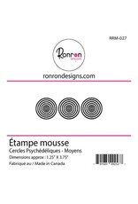 RONRON DESIGNS RONRON DESIGNS CERCLES PSYCHÉDÉLIQUES - MOYENS FOAM STAMP