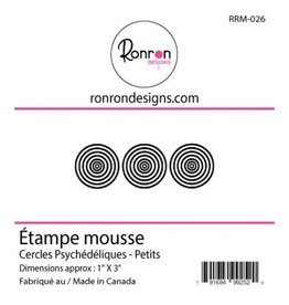 RONRON DESIGNS RONRON DESIGNS CERCLES PSYCHÉDÉLIQUES - PETITS FOAM STAMP