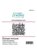 RONRON DESIGNS RONRON DESIGNS MARIKA LEMAY - TEXTE DOODELING FOAM STAMP