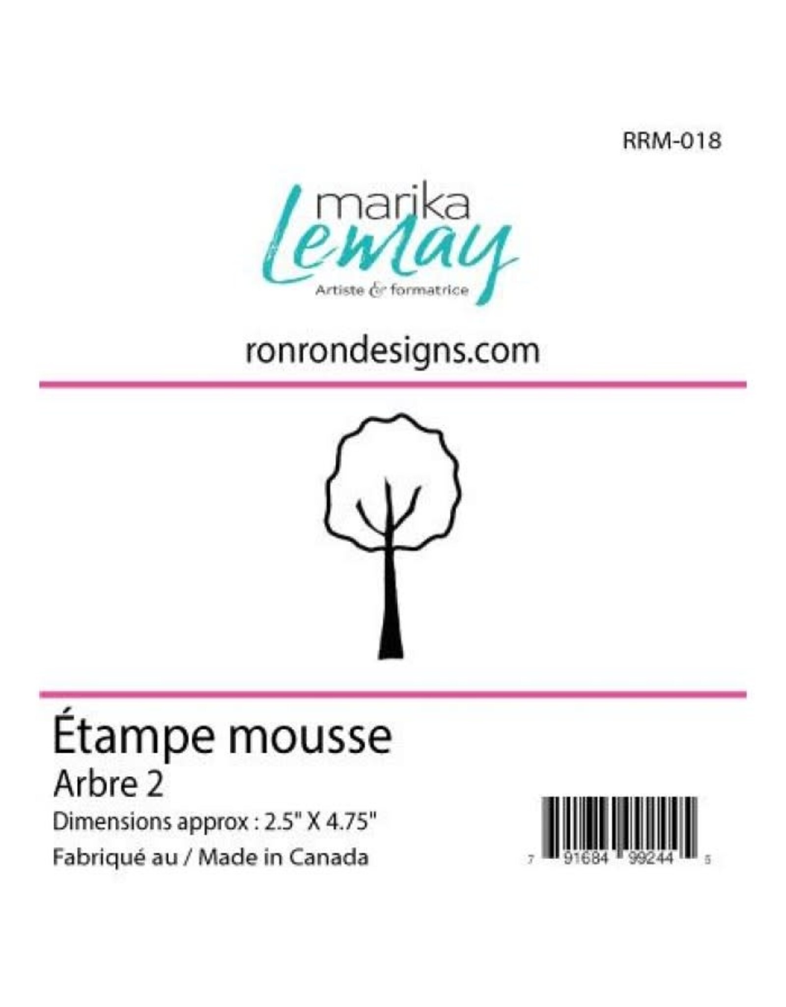RONRON DESIGNS RONRON DESIGNS MARIKA LEMAY - ARBRE 2 FOAM STAMP