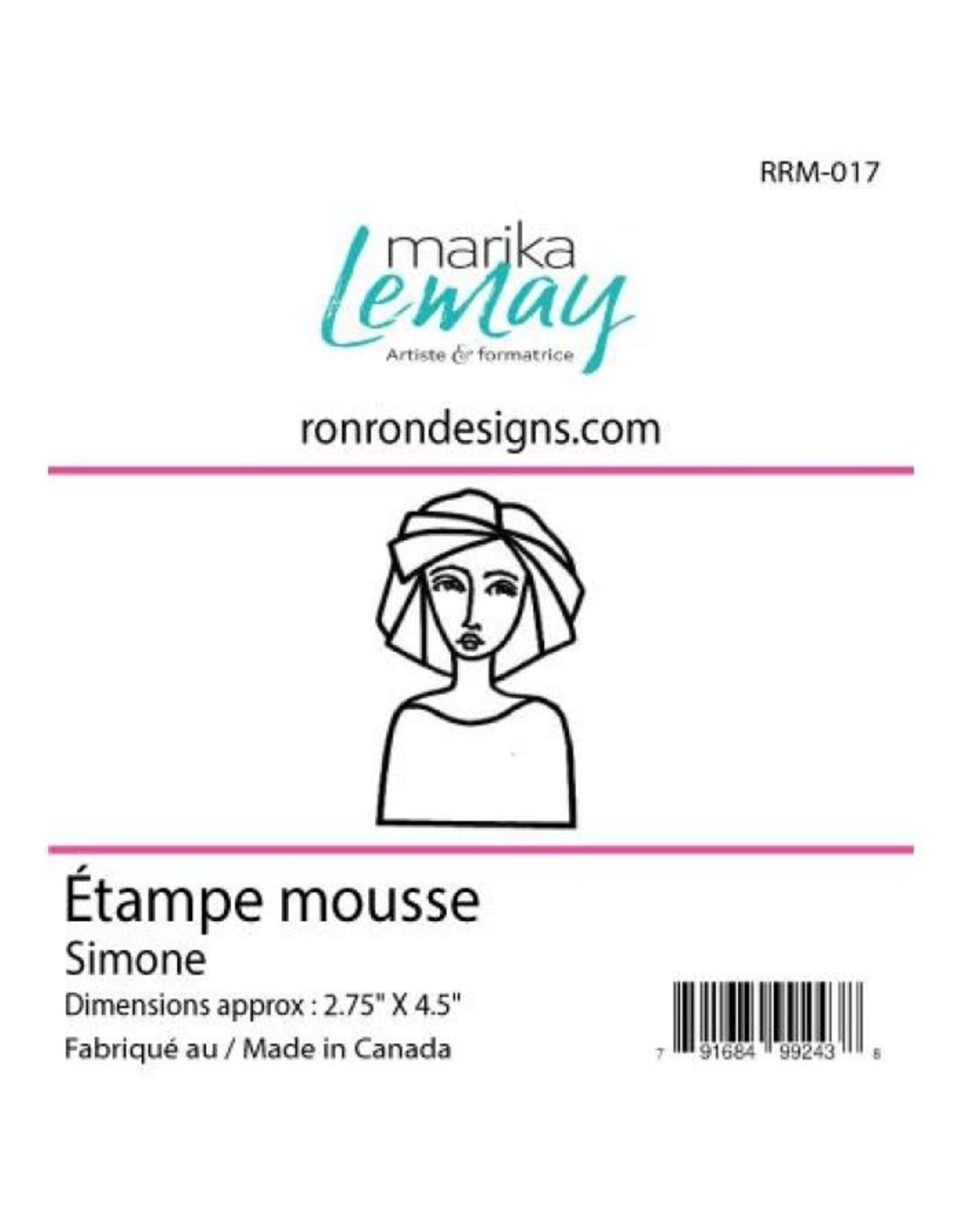 RONRON DESIGNS RONRON DESIGNS MARIKA LEMAY - SIMONE FOAM STAMP