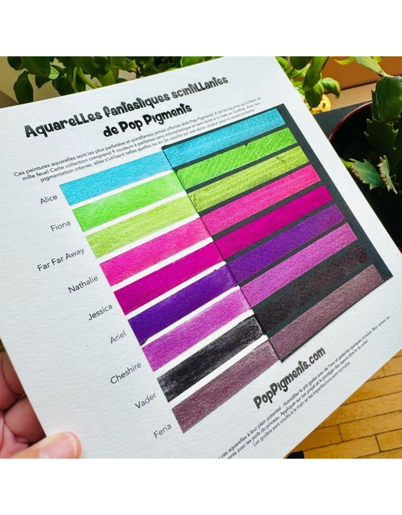 POP! PIGMENTS POP! PIGMENTS AQUARELLE FANTASTIC SHIMMERING WATERCOLOR 9/PK