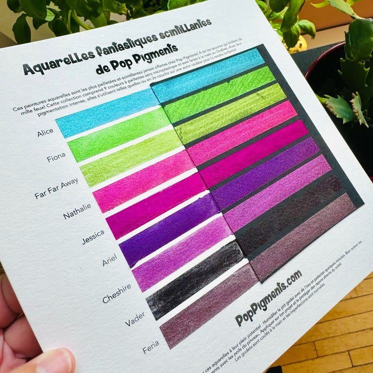 POP! PIGMENTS POP! PIGMENTS AQUARELLE SCINTILLANTES FANTASTIQUES 9/PK