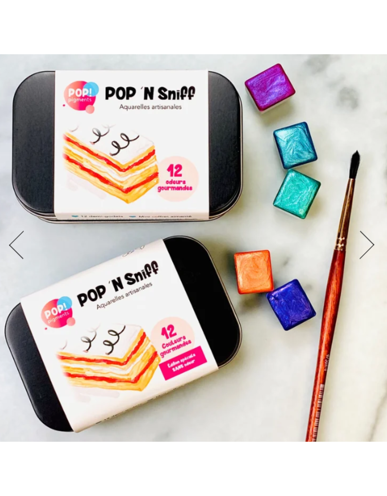 POP! PIGMENTS POP! PIGMENTS AQUARELLE POP 'N SNIFF WATERCOLOR 12/PK SPECIAL EDITION NO ODOUR