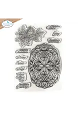 ELIZABETH CRAFT DESIGNS ELIZABETH CRAFT DESIGNS FESTIVE HOLLY SENTIMENTS CLEAR STAMP SET