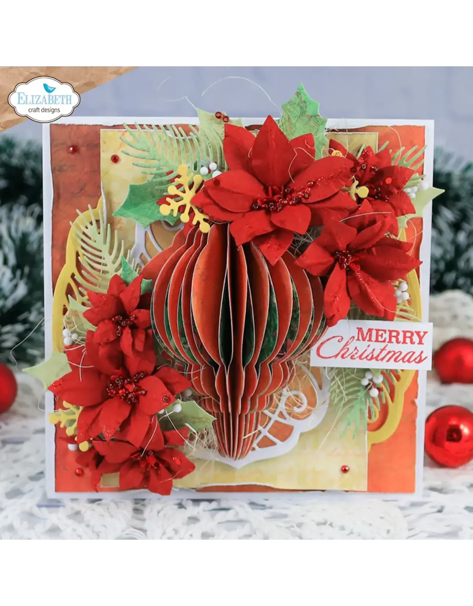 ELIZABETH CRAFT DESIGNS ELIZABETH CRAFT DESIGNS FESTIVE ORNAMENTS DIE SET