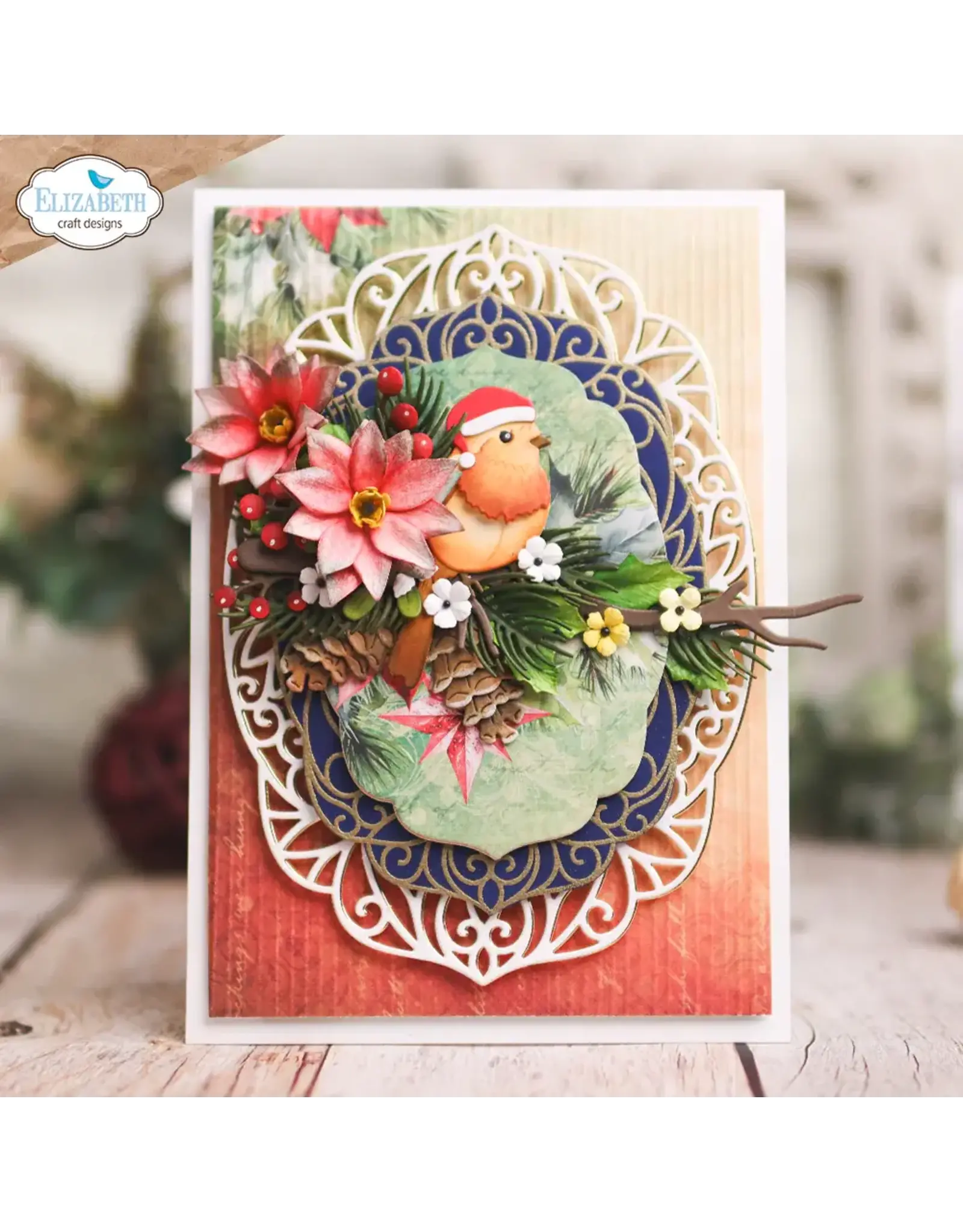 ELIZABETH CRAFT DESIGNS ELIZABETH CRAFT DESIGNS FESTIVE ORNATE FRAME DIE SET