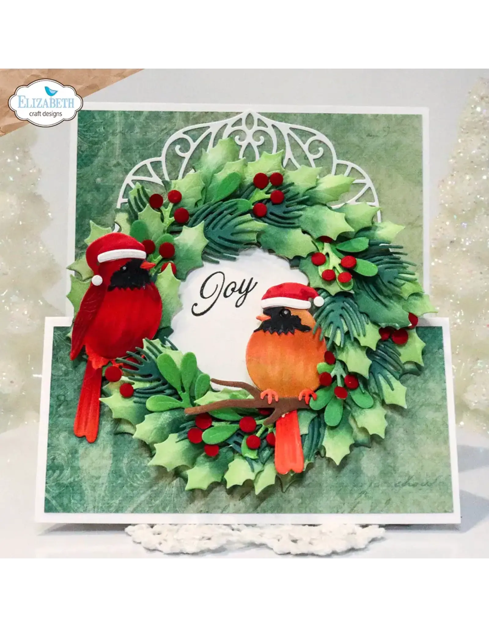 ELIZABETH CRAFT DESIGNS ELIZABETH CRAFT DESIGNS FESTIVE ROBIN DIE SET