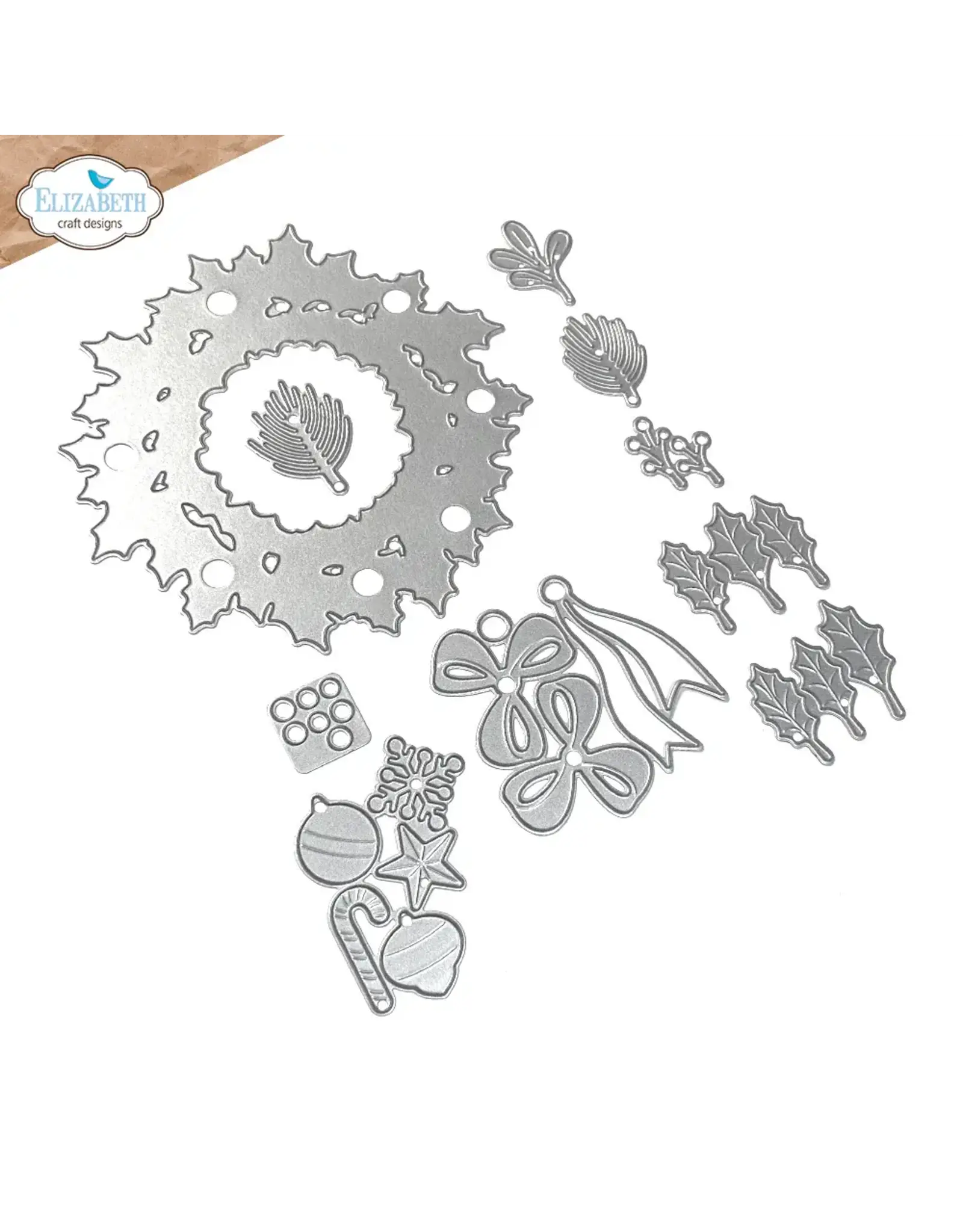 ELIZABETH CRAFT DESIGNS ELIZABETH CRAFT DESIGNS HOLIDAY WREATH DIE SET