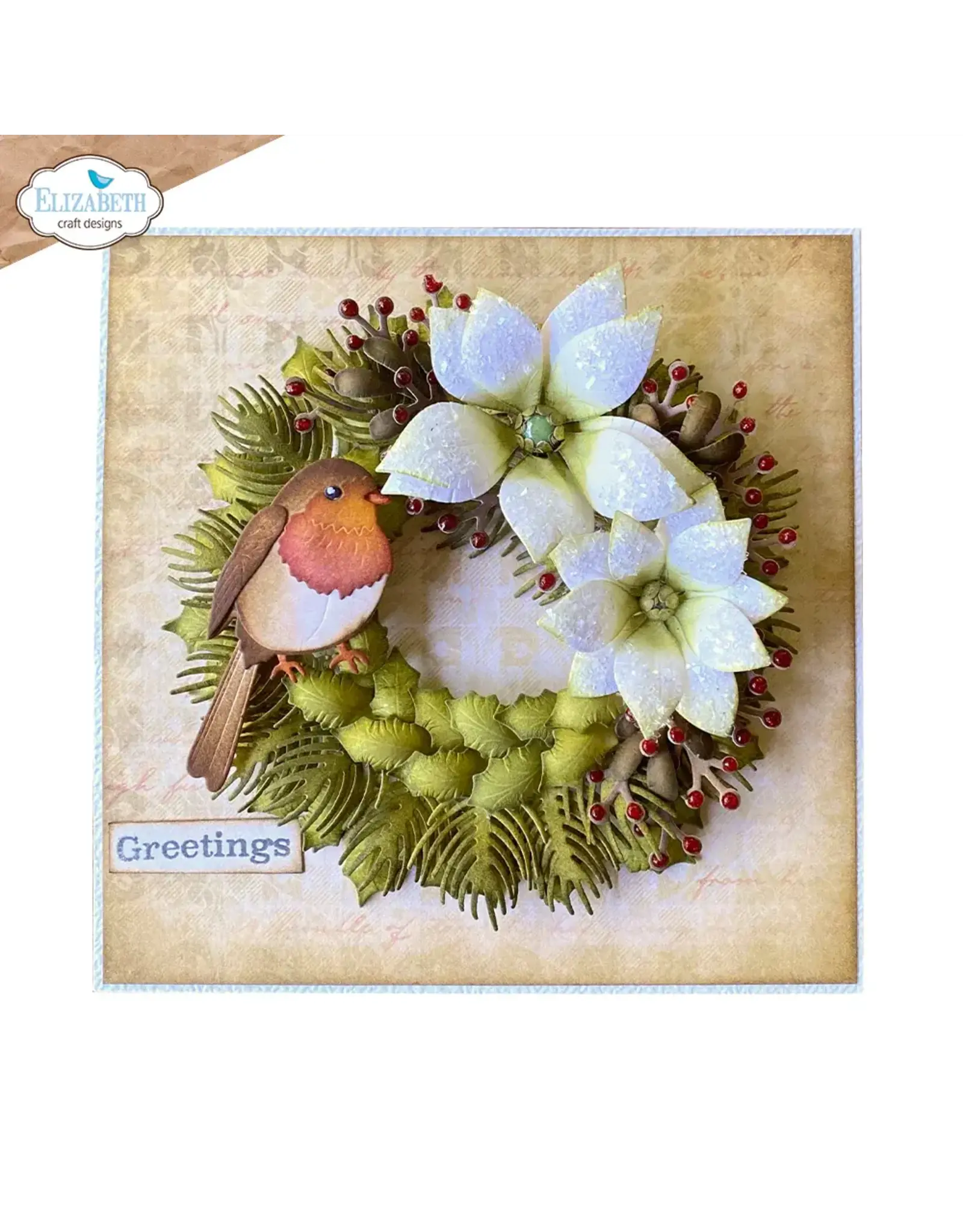 ELIZABETH CRAFT DESIGNS ELIZABETH CRAFT DESIGNS HOLIDAY WREATH DIE SET