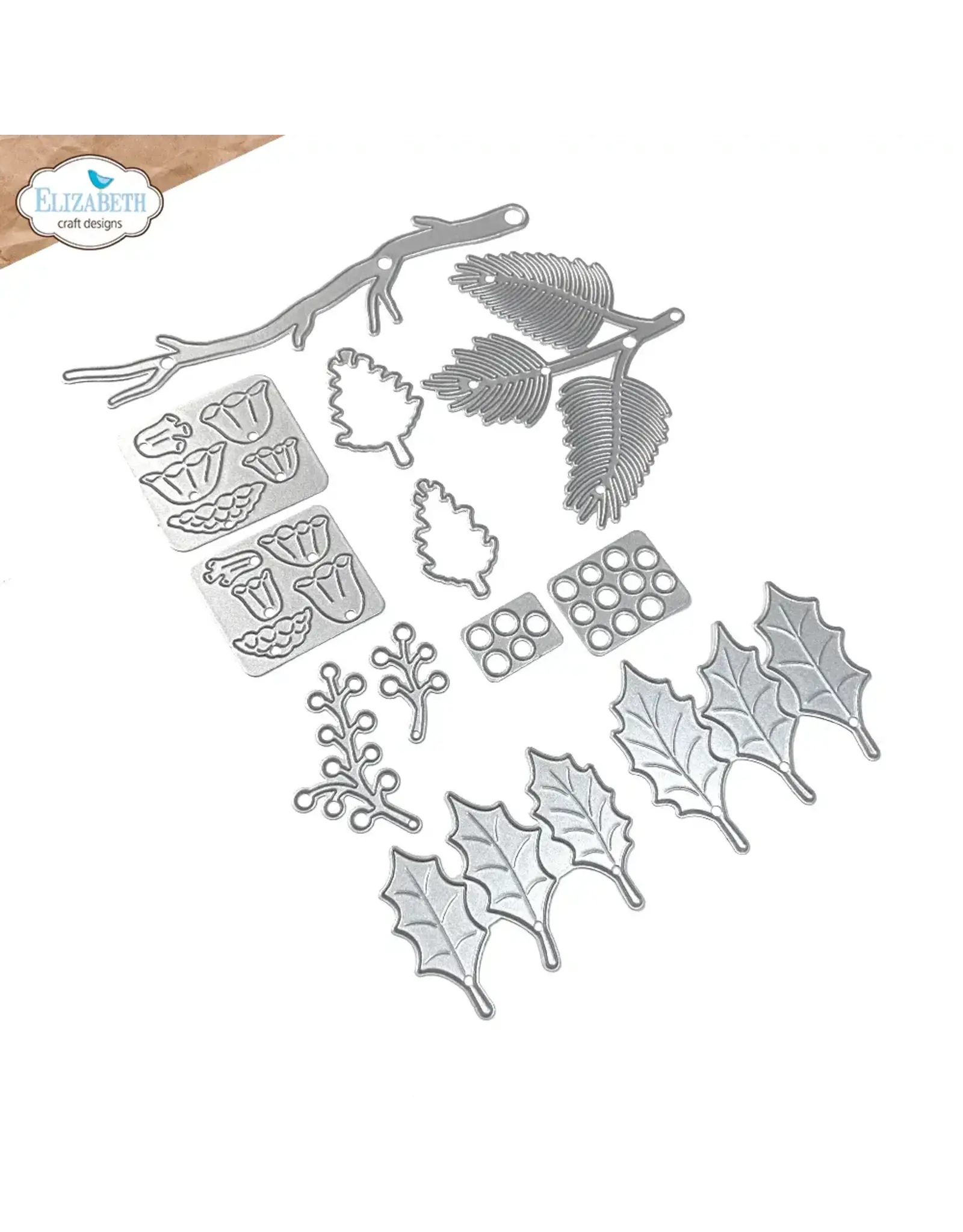ELIZABETH CRAFT DESIGNS ELIZABETH CRAFT DESIGNS WINTER GREENERY DIE SET