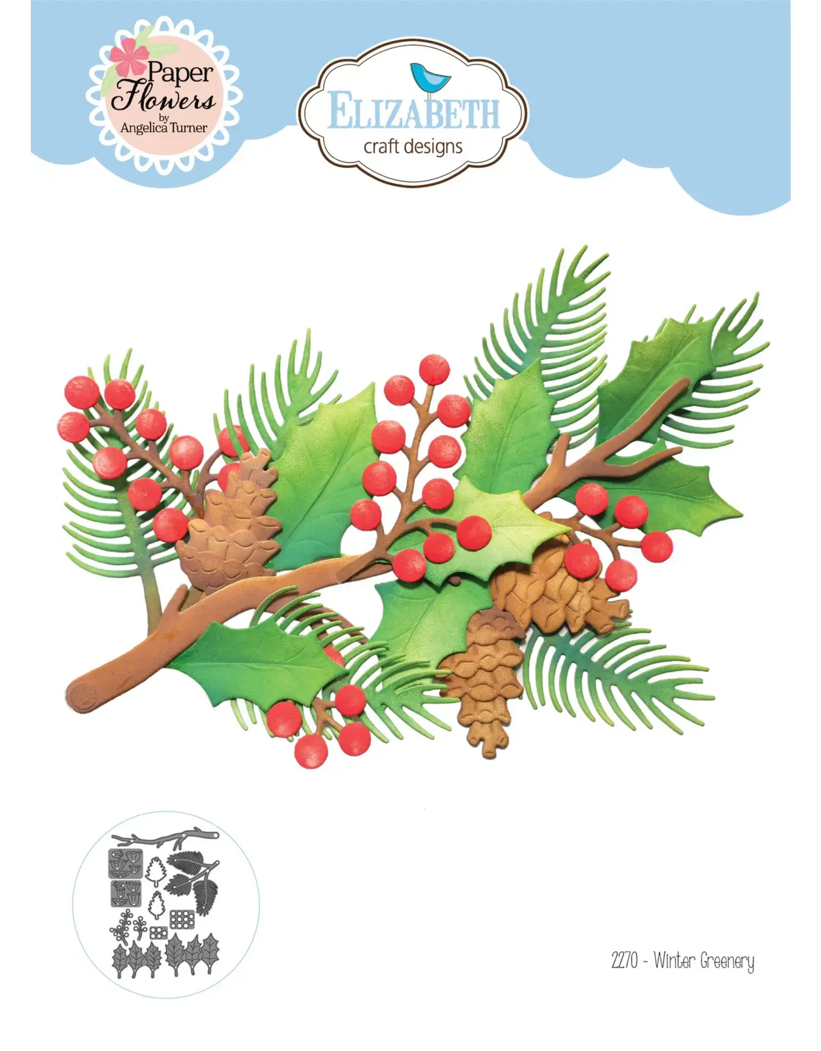 ELIZABETH CRAFT DESIGNS ELIZABETH CRAFT DESIGNS WINTER GREENERY DIE SET