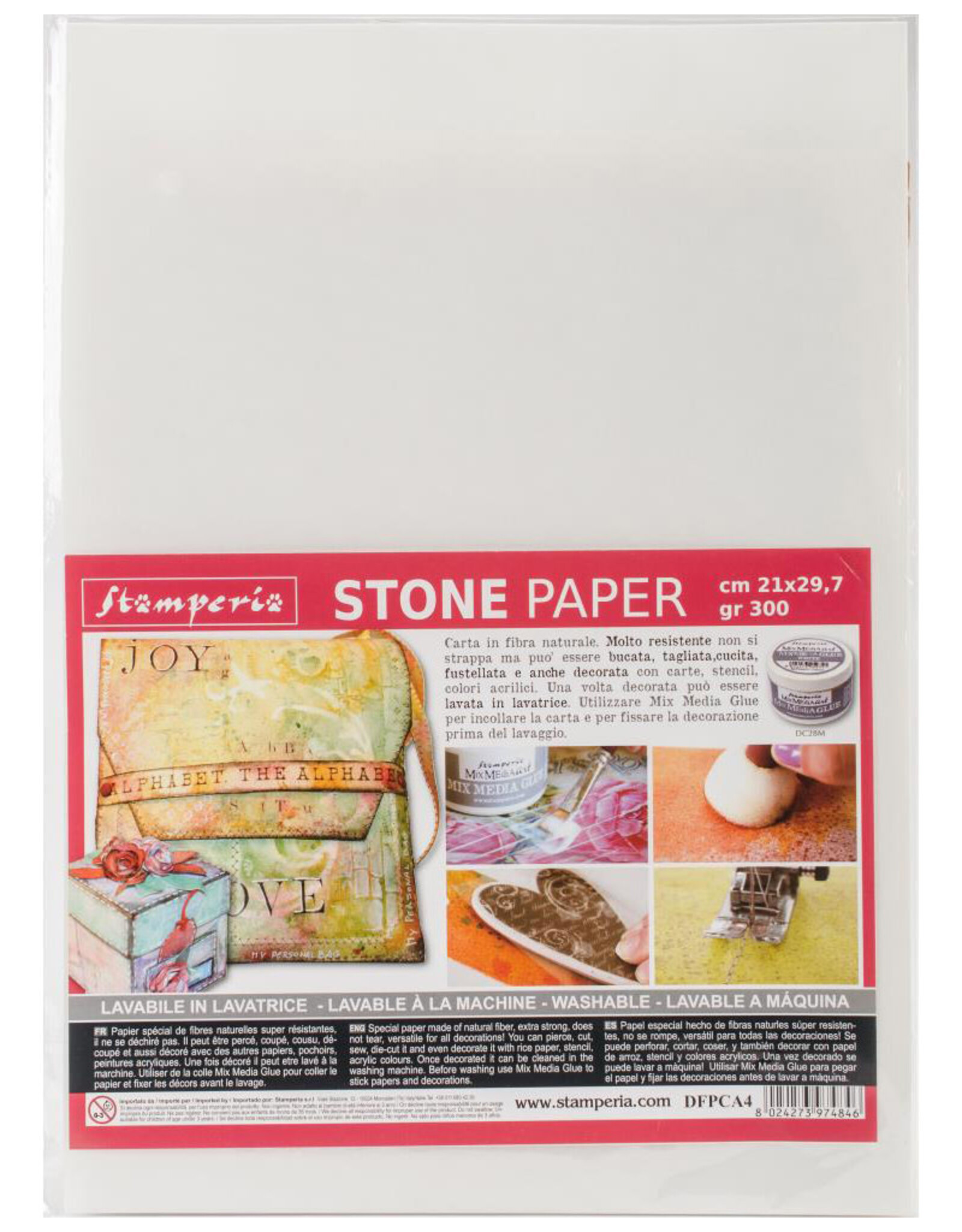 STAMPERIA STAMPERIA STONE PAPER 21X29.7CM