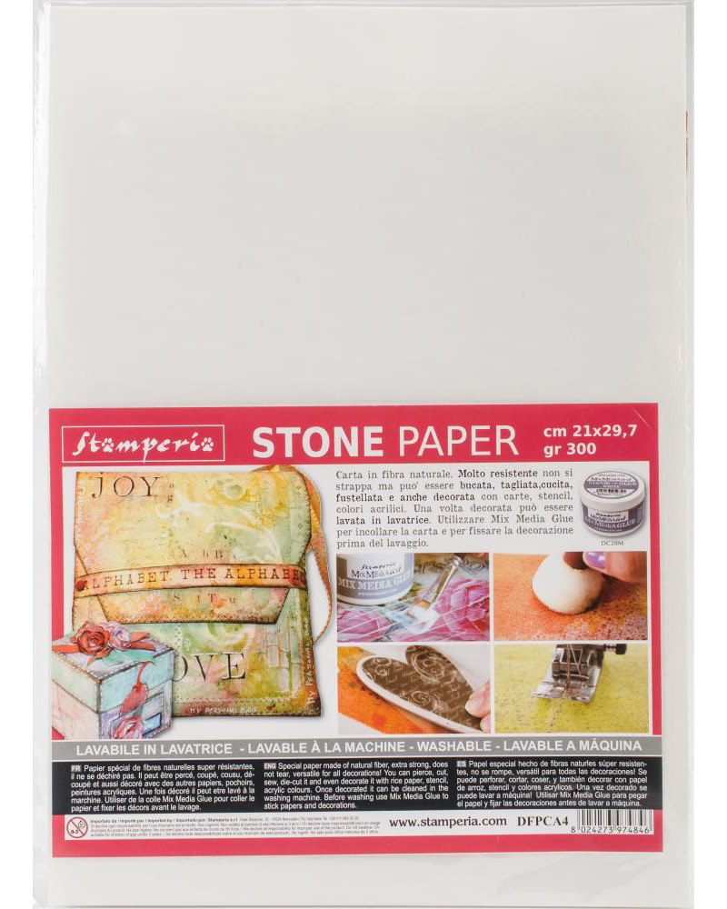 STAMPERIA STAMPERIA STONE PAPER 21X29.7CM