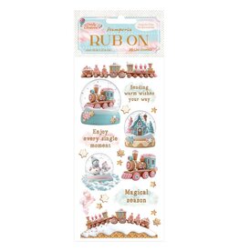 STAMPERIA STAMPERIA CANDY CHRISTMAS SNOWGLOBES RUB-ON