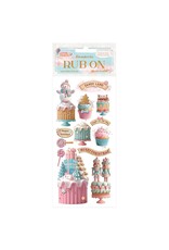 STAMPERIA STAMPERIA CANDY CHRISTMAS CAKES RUB-ON