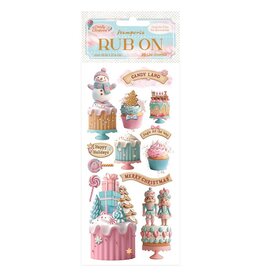 STAMPERIA STAMPERIA CANDY CHRISTMAS CAKES RUB-ON