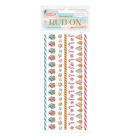 STAMPERIA STAMPERIA CANDY CHRISTMAS STRIPES RUB-ON