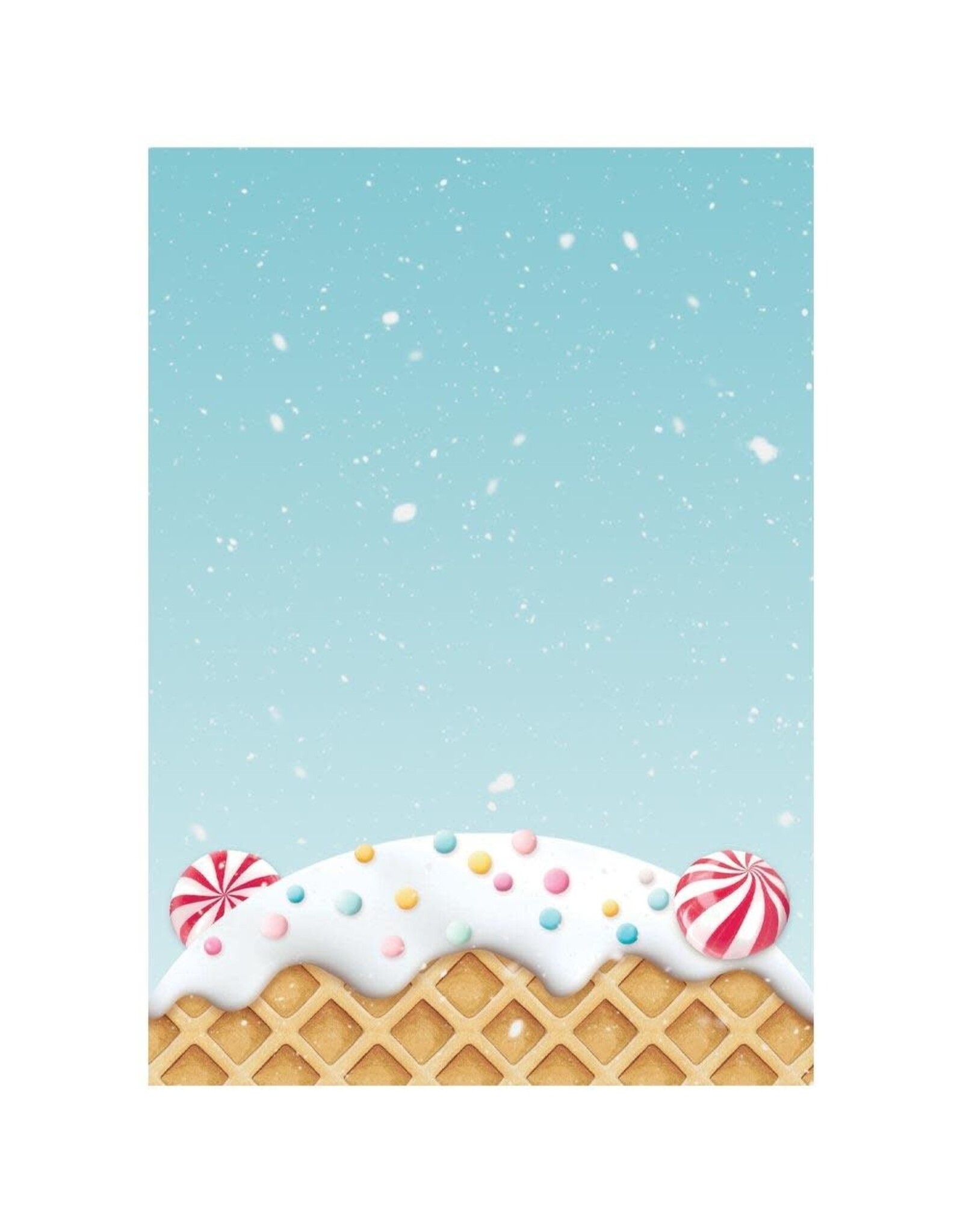 STAMPERIA STAMPERIA CANDY CHRISTMAS ASSORTED A6 RICE PAPER DECOUPAGE BACKGROUNDS 10.5X14.8CM 8/PK