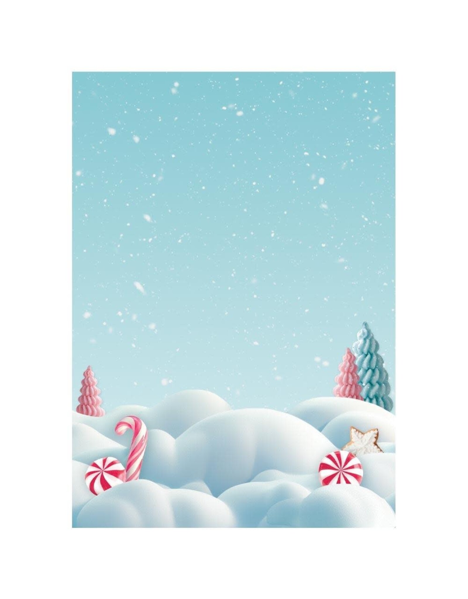 STAMPERIA STAMPERIA CANDY CHRISTMAS ASSORTED A6 RICE PAPER DECOUPAGE BACKGROUNDS 10.5X14.8CM 8/PK