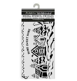 STAMPERIA STAMPERIA CANDY CHRISTMAS VILLAGE 12x25cm STENCIL