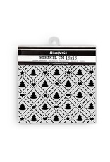 STAMPERIA STAMPERIA CANDY CHRISTMAS TREE PATTERN 18x18cm STENCIL