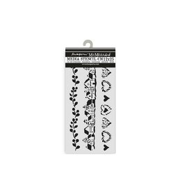 STAMPERIA STAMPERIA THE OWL'S HOUSE 3 STRIPES 12x25cm STENCIL