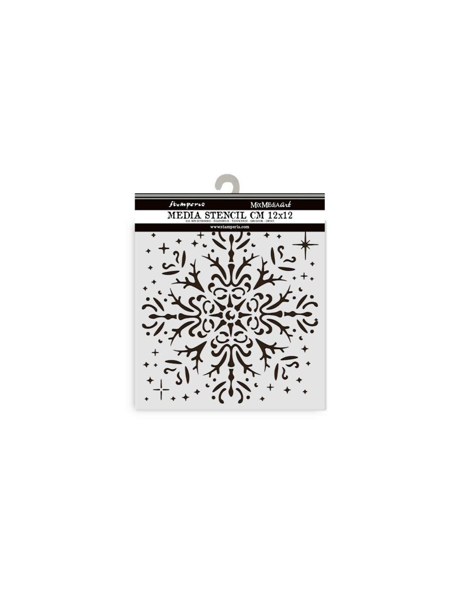 STAMPERIA STAMPERIA THE OWL'S HOUSE SNOWFLAKE 12x12cm STENCIL