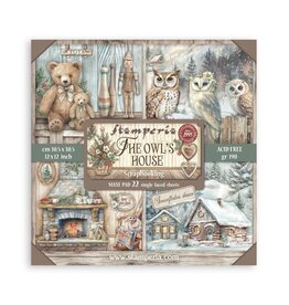 STAMPERIA STAMPERIA THE OWL'S HOUSE MAXI PAD 12x12 PAPER PACK 22 SHEETS