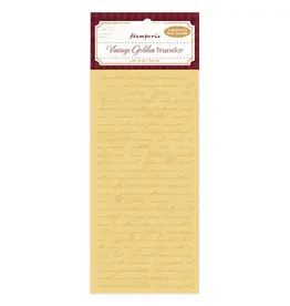 STAMPERIA STAMPERIA VINTAGE GOLDEN WRITING TRANSFER