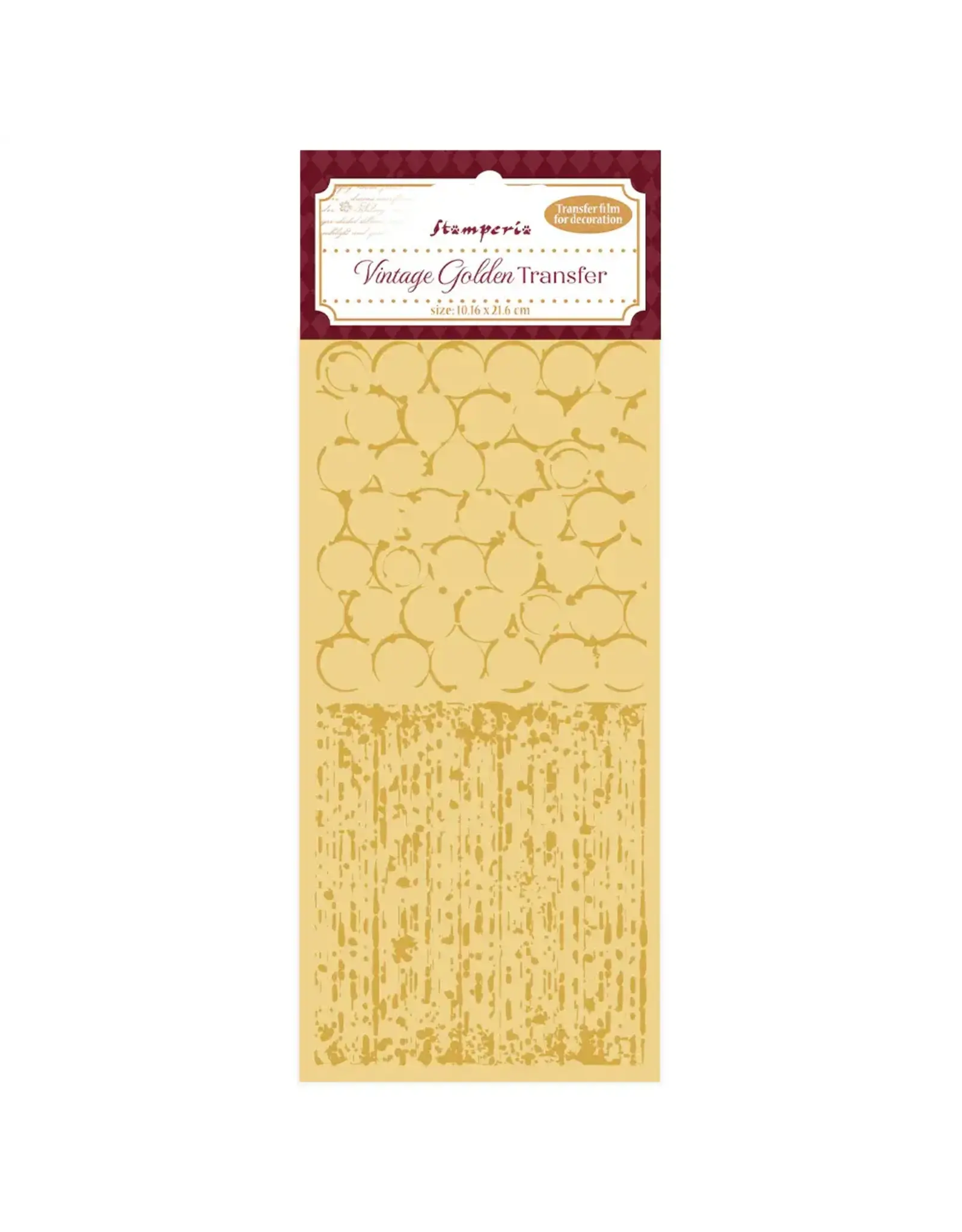 STAMPERIA STAMPERIA VINTAGE GOLDEN BACKGROUNDS TRANSFER