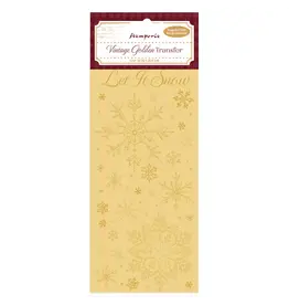 STAMPERIA STAMPERIA VINTAGE GOLDEN LET IT SNOW TRANSFER