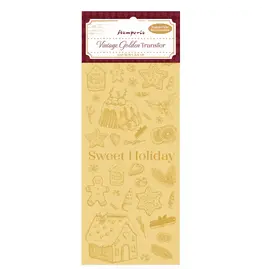 STAMPERIA STAMPERIA VINTAGE GOLDEN SWEET HOLIDAY TRANSFER