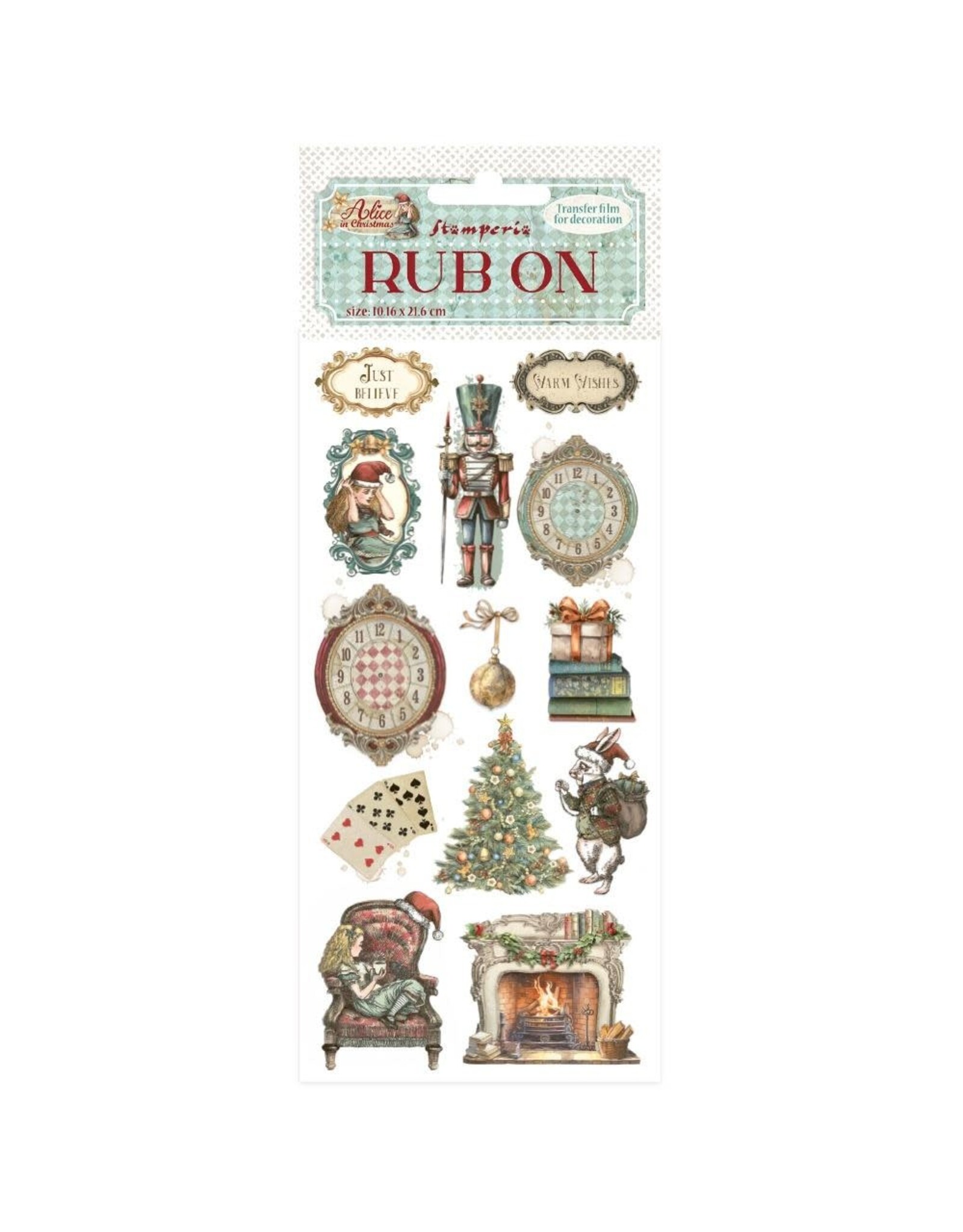 STAMPERIA STAMPERIA ALICE IN CHRISTMAS SOLDIERS RUB-ON