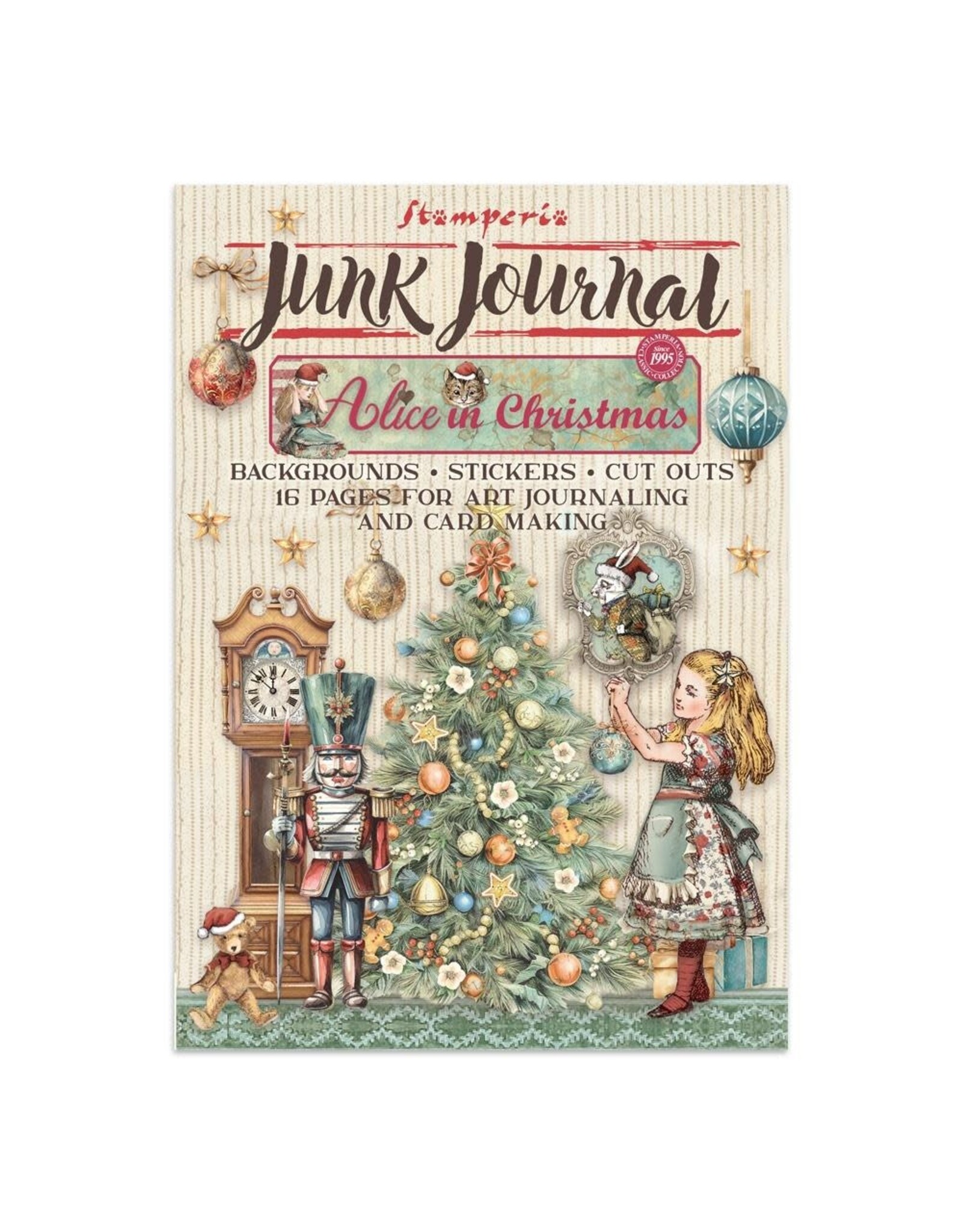 STAMPERIA STAMPERIA ALICE IN CHRISTMAS JUNK JOURNAL