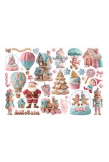 STAMPERIA STAMPERIA CANDY CHRISTMAS EPHEMERA ADHESIVE PAPER CUT OUTS