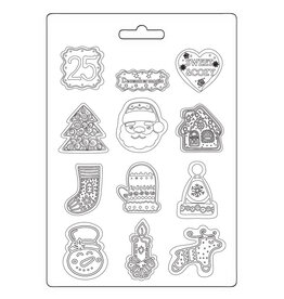 STAMPERIA STAMPERIA CANDY CHRISTMAS ELEMENTS A5 SOFT MAXI MOULD