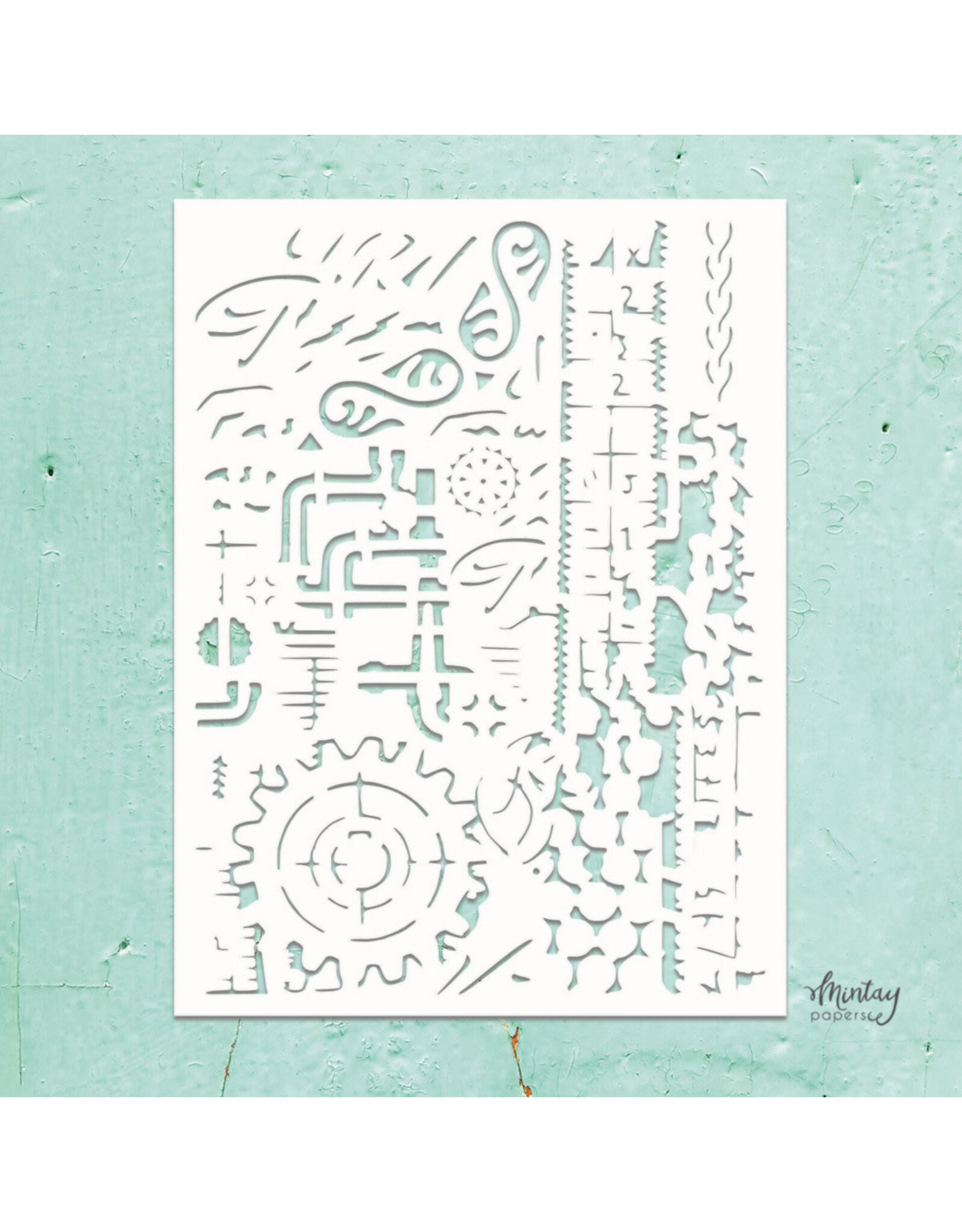 MINTAY MINTAY KREATIVA MIXED 11 6x8 STENCIL