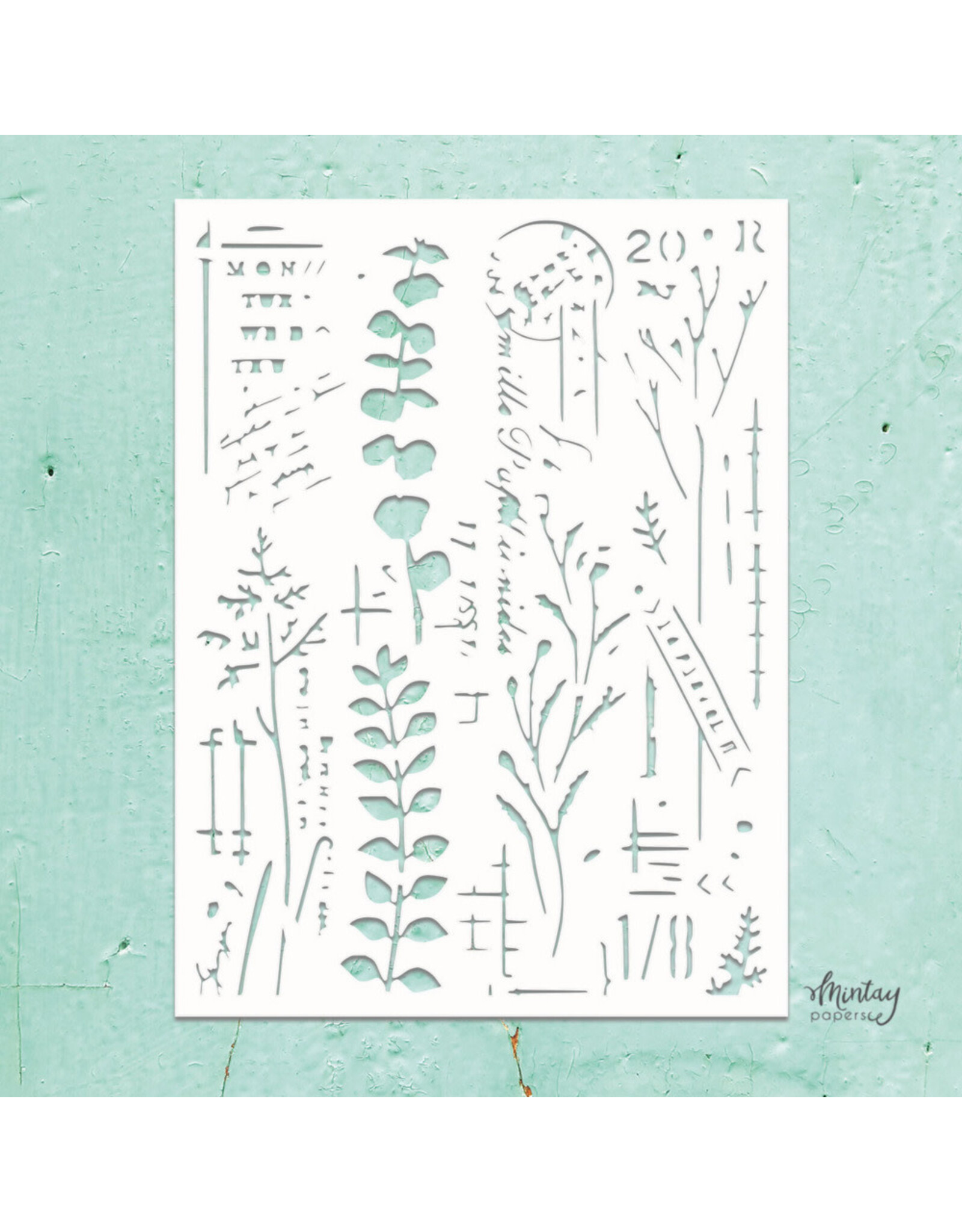 MINTAY MINTAY KREATIVA MIXED 9 6x8 STENCIL