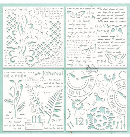 MINTAY MINTAY CHIPPIES - DECOR PATTERNS 4 12x12 CHIPBOARD