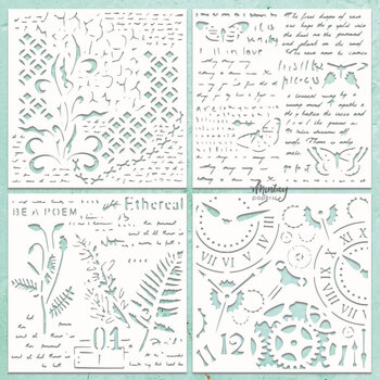 MINTAY MINTAY CHIPPIES - DECOR PATTERNS 4 12x12 CHIPBOARD