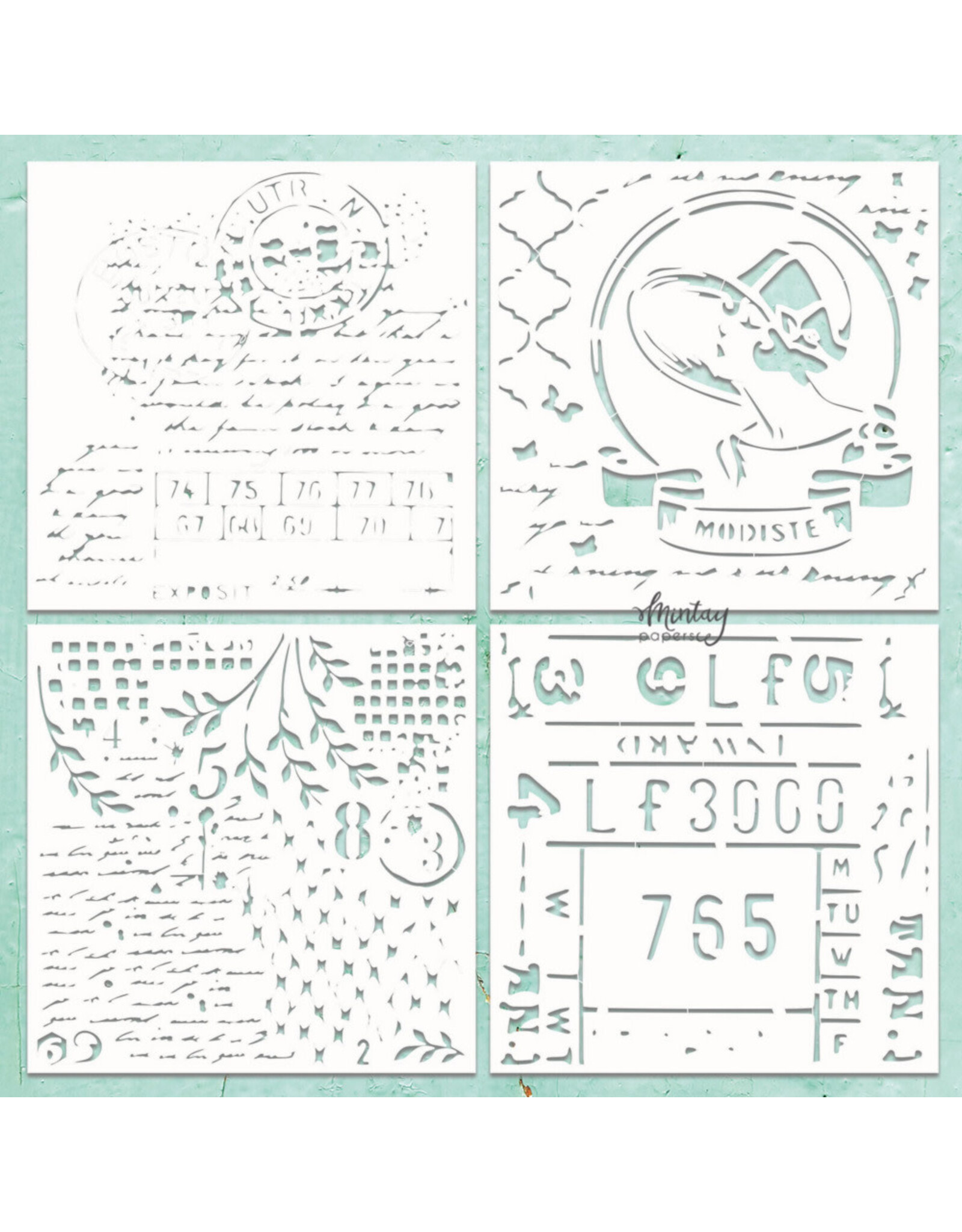 MINTAY MINTAY CHIPPIES - DECOR PATTERNS 3 12x12 CHIPBOARD