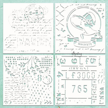 MINTAY MINTAY CHIPPIES - DECOR PATTERNS 3 12x12 CHIPBOARD