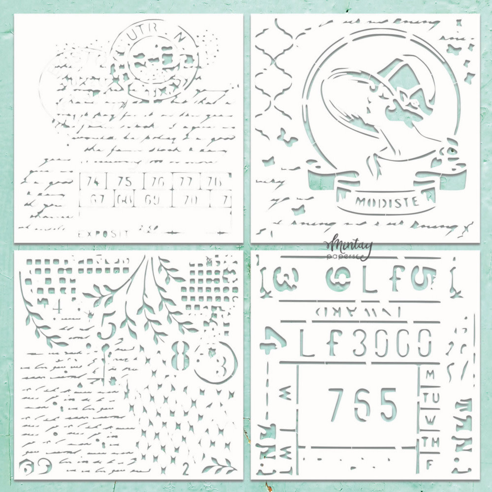 MINTAY MINTAY CHIPPIES - DECOR PATTERNS 3 12x12 CHIPBOARD