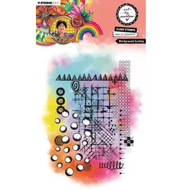 STUDIOLIGHT STUDIOLIGHT ART BY MARLENE BACKGROUND BUILDING CLEAR STAMP SET