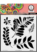 STUDIOLIGHT STUDIOLIGHT ART BY MARLENE FALLING LEAVES 8x8 MASKS STENCIL STUDIOLIGHT STUDIOLIGHT ART BY MARLENE FALLING LEAVES 8x8 MASKS STENCIL