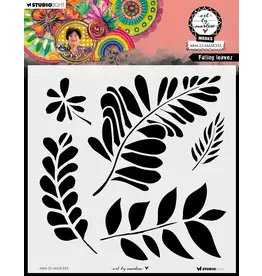 STUDIOLIGHT STUDIOLIGHT ART BY MARLENE FALLING LEAVES 8x8 MASKS STENCIL