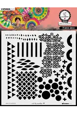 STUDIOLIGHT STUDIOLIGHT ART BY MARLENE FRANTIC DECO 8x8 MASKS STENCIL STUDIOLIGHT STUDIOLIGHT ART BY MARLENE FRANTIC DECO 8x8 MASKS STENCIL