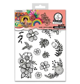 STUDIOLIGHT STUDIOLIGHT ART BY MARLENE LOVELY PRINTS BLACK RUB-ON TRANSFERS
