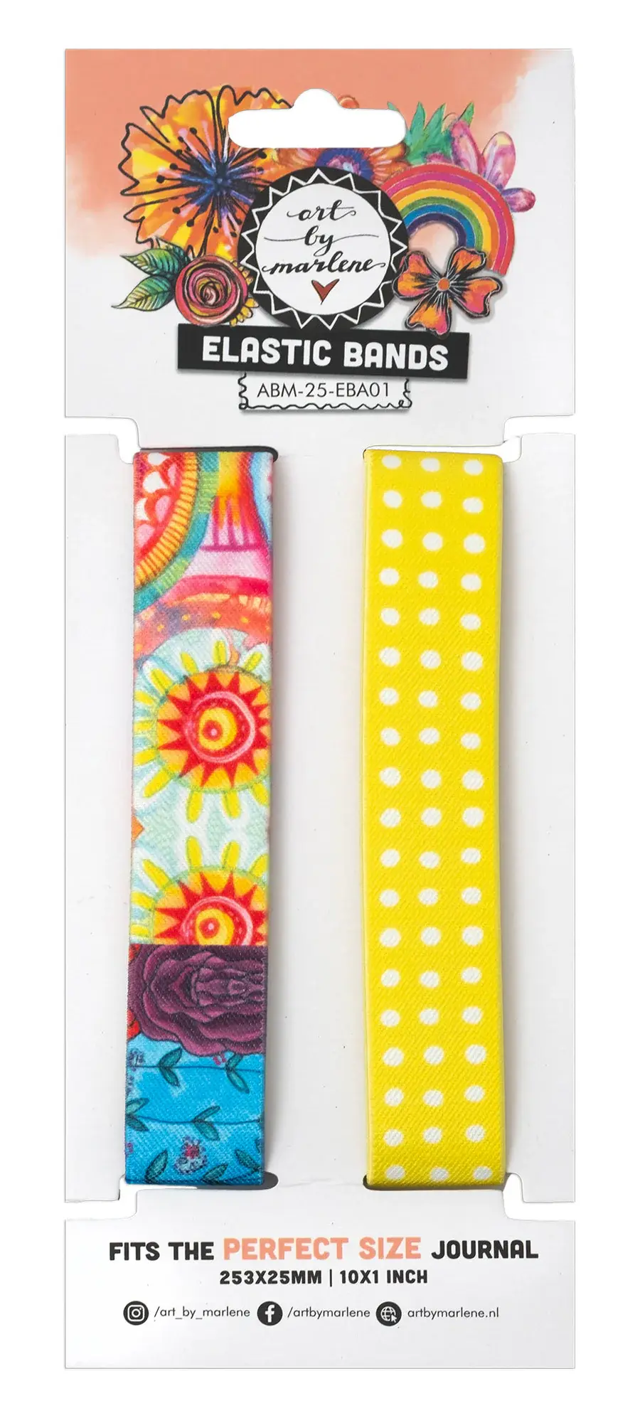 STUDIOLIGHT STUDIOLIGHT ART BY MARLENE ELASTIC BANDS FOR PERFECT SIZE JOURNAL 2/PK
